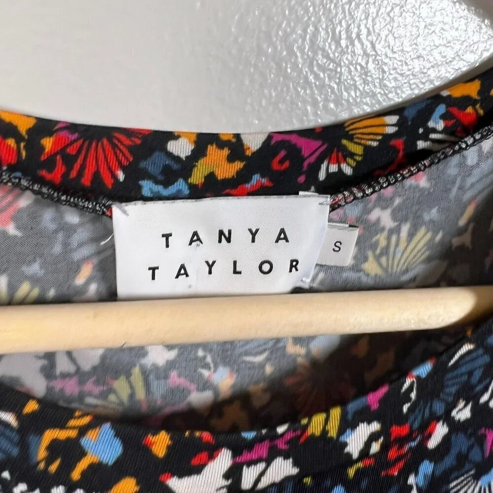 Tanya Taylor Octavia Floral Maxi Dress Size Small Open Back Stretch Comfy